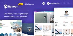Raveen - Personal Blog & Magazine WordPress Theme